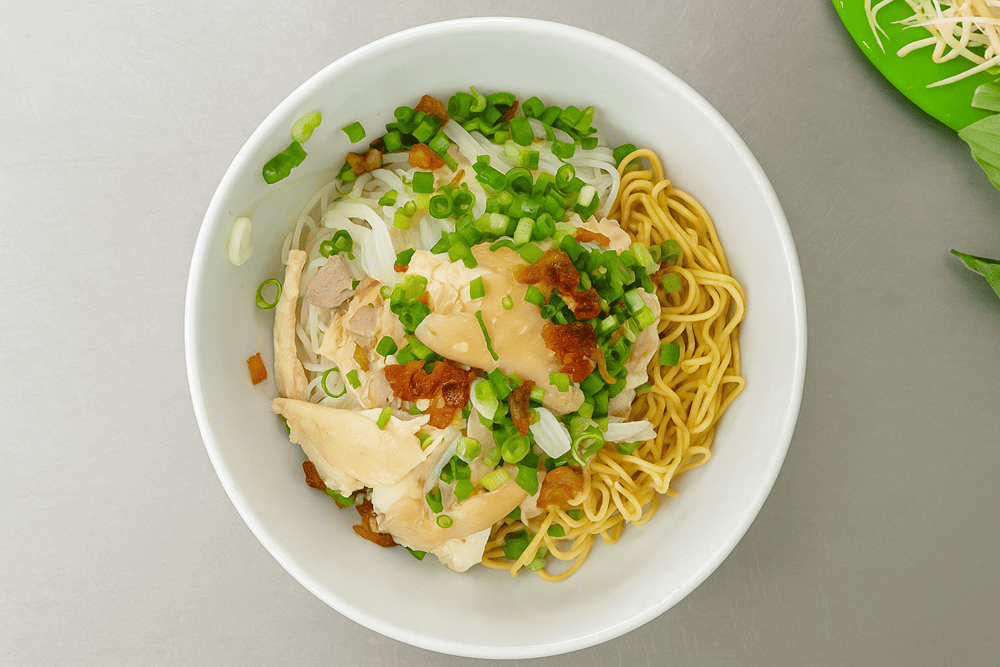 Delight in shredded chicken pho and glass noodle soup with just the right chewiness and a sweet, aromatic broth